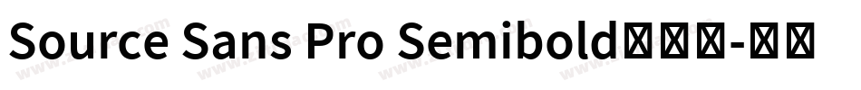 Source Sans Pro Semibold手机版字体转换